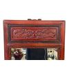 Image 2 : Carved Asian Hardwood Mirror with Intricate Panel Detail