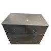 Image 2 : Black 5-Drawer Dresser with Two Top Compartments - Modern Storage Cabinet