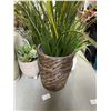 Image 3 : Decorative Faux Plant & Ceramic Vase Arrangement - Home or Office Decor