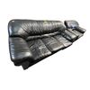Image 1 : 2x Black Sectional Sofa