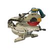 Image 1 : Makita Compound Miter Saw with Red Blade – Heavy-Duty Woodworking Tool