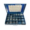 Image 2 : Vintage Blue 4-Drawer Industrial Tool Cabinet w/Contents