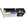 Image 1 : Large Tote of Automotive Headlamps, Wiper Blades, Bed Sheet Set & Support Poles