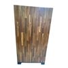 Image 1 : Solid Wood Double-Door Bar Cabinet with Shelves, Drawer & Wine Rack