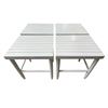 Image 1 : Group of 4 White Patio Tables