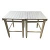 Image 2 : Group of 4 White Patio Tables