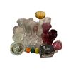 Image 1 : Collection of Glassware, Crystal Bowls & Colored Vases