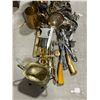 Image 2 : Brass & Copper Decor, Cutlery, Antique Mirror & Assorted Metalware