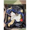 Image 8 : Group of Misc - Table Cloth/Sheet, Bags/Backpacks, Hat, Wood Tray, Push Up Bra, Etc.
