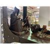 Image 2 : Shelf Lot - Animal Figurines & Porcelain Flower Arrangements Includes ceramic animals, floral figuri