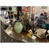 Image 2 : Shelf Lot - Asian-Inspired Figurines & Hand-Painted Collectibles Hand-painted eggs, ceramic miniatur