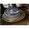 Image 2 : Shelf Lot - Decorative Plates, Compotes & Serving Bowls Includes blue & white china, floral cake sta