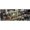 Image 1 : Shelf Lot - Teacups, Creamers, Porcelain Mugs & Tray Delicate porcelain teacups, creamers, glassware