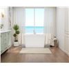 Image 2 : Mokleba Freestanding Bath Tub - White - Retail $1,099.00 usd