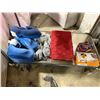 Image 1 : Shelf - Airplane neck pillows, bathmat, socks,  etc.