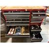 Image 2 : Sears Craftsman rolling tool box w/ misc. tools