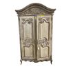 Image 1 : Ornate French-Style Carved Armoire Wardrobe (Approx. 89in)