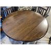 Image 3 : 5-pc round wood dining table w/ 4 chairs