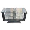 Image 1 : Modern 3-tier media console stand