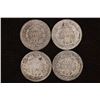 Image 2 : 1853, 1877, 1882 & 1887 SILVER SEATED LIB. DIMES
