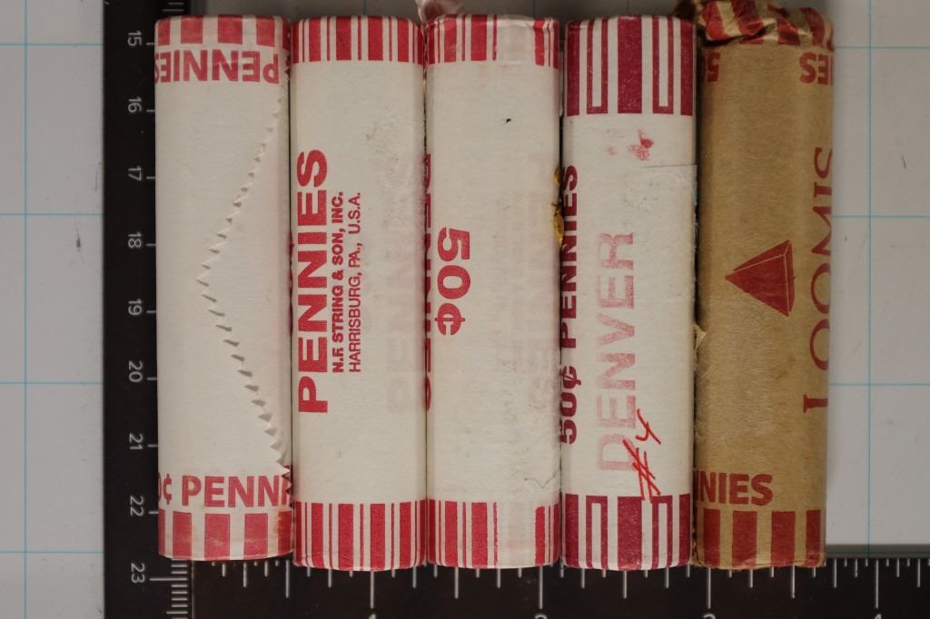 Bu Incon 5-SOLID DATE ROLLS OF BU LINCOLN CENTS: 2000-P,