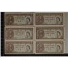 Image 1 : CIRCA WWII HONG KONG CRISP UNC ONE CENT NOTES
