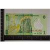 Image 1 : 2018 ROMANIA ONE LEU CRISP UNC POLYMER BILL