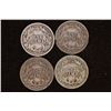 Image 2 : 1902, 07, 12 & 1914 SILVER BARBER DIMES