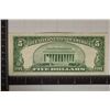 Image 2 : 1953 US $5 SILVER CERTIFICATE BLUE SEAL CRISP UNC