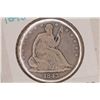 Image 1 : 1843 SILVER SEATED LIBERTY US HALF DOLLAR VG