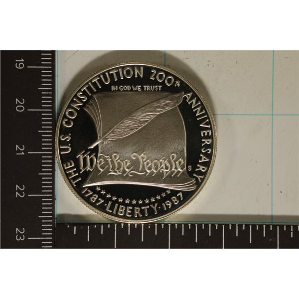 1987-S US PF SILVER DOLLAR US CONSTITUTION