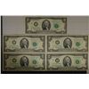 Image 1 : 5-1976 CRISP UNC US $2 BILLS: 3 WITH CONSECUTIVE