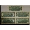 Image 2 : 5-1976 CRISP UNC US $2 BILLS: 3 WITH CONSECUTIVE