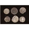 Image 1 : 6 SILVER DIME SIZED OTTOMAN EMPIRE PARA COINS: