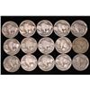 Image 2 : 15 ASSORTED BUFFALO NICKELS: 1919, 1923, 1925-S,