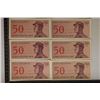 Image 1 : 6-CRISP UNC 1964 INDONESIA 50 SEN BILLS