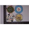 Image 1 : 4-$1 PLASTIC CASINO GAMING TOKENS: SILVER LEGACY,