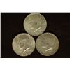 Image 1 : 1966, 67 & 1968-D 40% SILVER JOHN F. KENNEDY HALFS