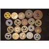 Image 1 : 20 ASSORTED METAL TRANSPORTATION TOKENS: