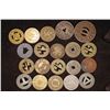 Image 2 : 20 ASSORTED METAL TRANSPORTATION TOKENS: