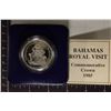 Image 1 : 1985 BAHAMAS STERLING SILVER PF $10 COIN 28.8