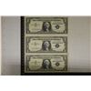 Image 1 : 3 AU+ US $1 SILVER CERTIFICATE STAR NOTES: