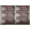Image 1 : 6-CRISP UNC CAMBODIA 100 RIELS COLORIZED