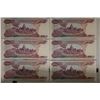 Image 2 : 6-CRISP UNC CAMBODIA 100 RIELS COLORIZED