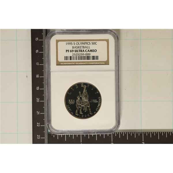 1995-S OLYMPIC BASKETBALL HALF DOLLAR NGC PR69