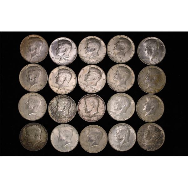 1968-D $10 SOLID DATE ROLL OF 40% SILVER JFK HALFS