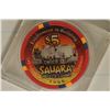 Image 1 : $5 SAHARA HOTEL & CASINO CHIP LAS VEGAS, NEVADA