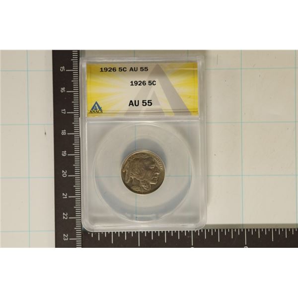 1926 BUFFALO NICKEL ANACS AU55