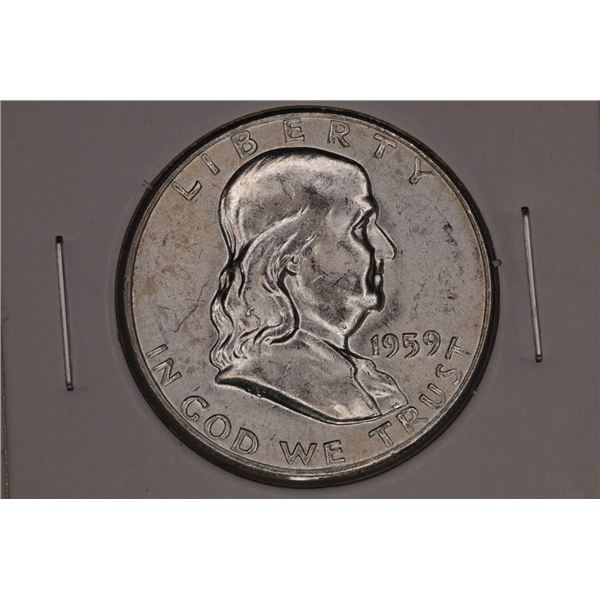 1959 SILVER FRANKLIN HALF DOLLAR
