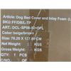 Image 2 : BNIB - Dog Bed Cover & Inlay Foam - Biege/Brown - 76.20cm x 127cm